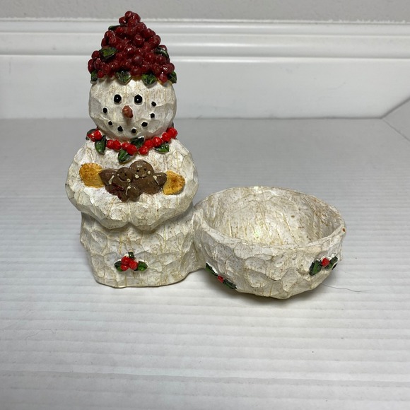 Other - Cute Snowman Candy Dish Holder Holiday Christmas Decor Small Trinket Bowl